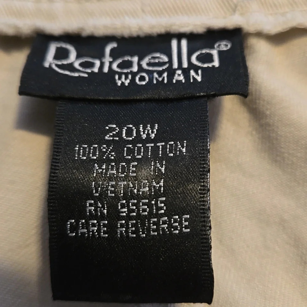 Rafaella Khaki Cotton Shorts 4-Pocket Women's Size 20W - Picture 7 of 12